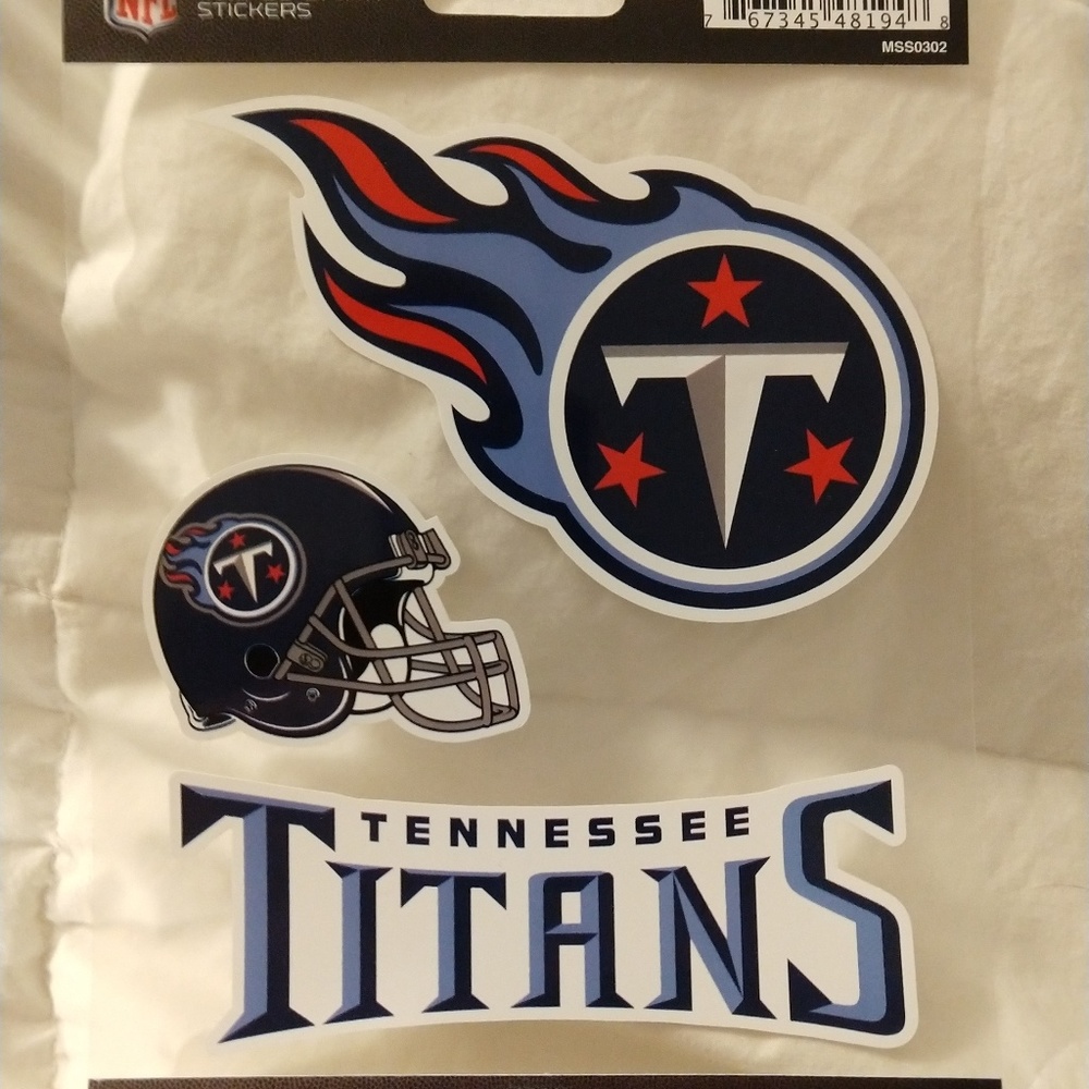 New Tennessee Titans Triple Spirit Sticker Multi D